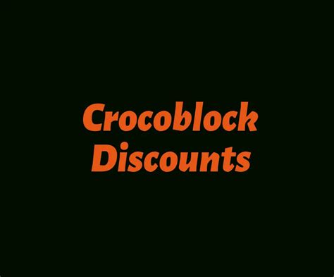 crocoblock military discount